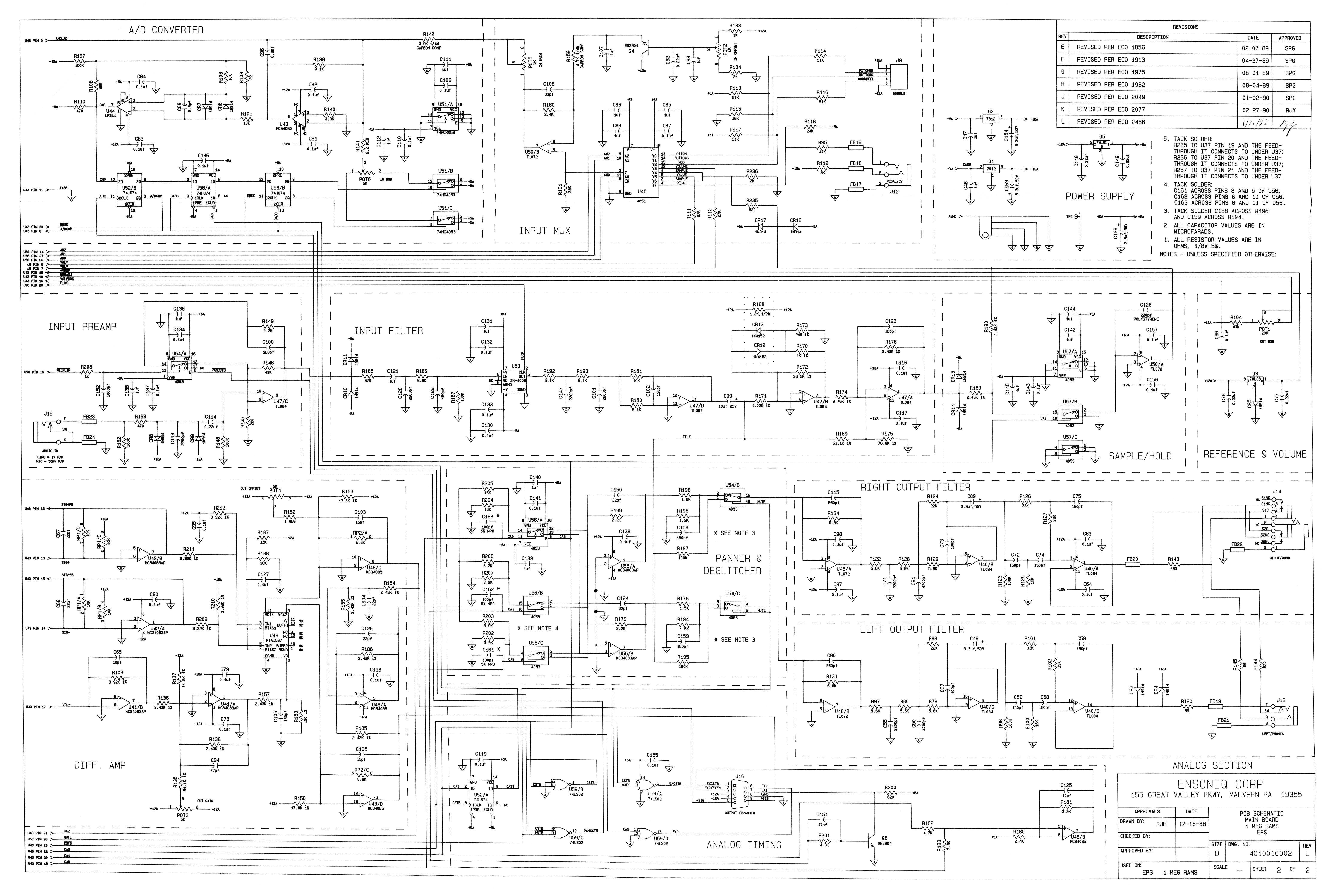 Ensoniq Technical Documents and Schematics - R-Massive